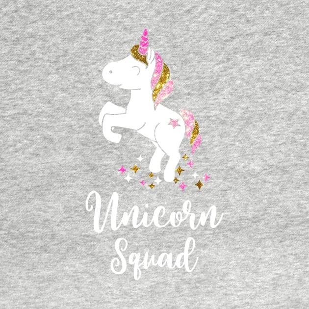 Unicorn Squad - Team Einhorn - Glitzer - Geschenk - Pferd - Glitter - Glitzer - Trend Geschenk - Gift by Cheesybee